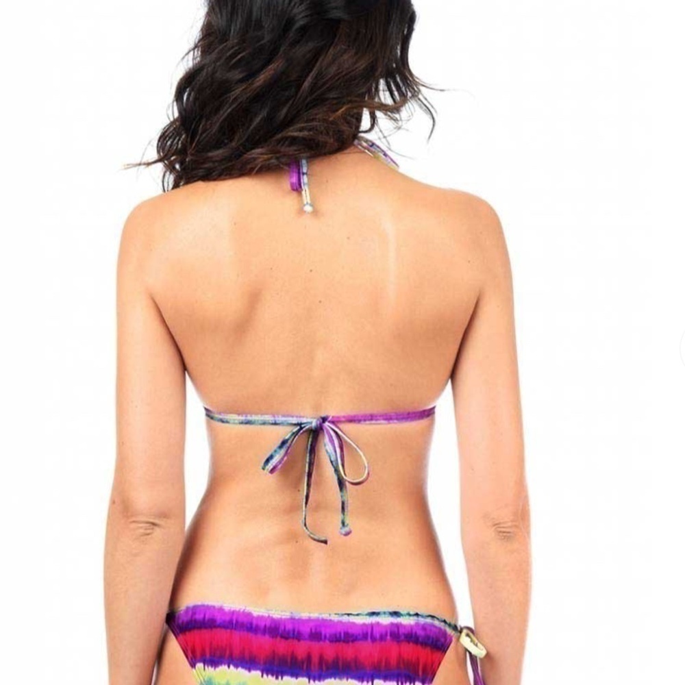 Envy Push Up Print String Bikini Top+Bottom (Mali… - image 3